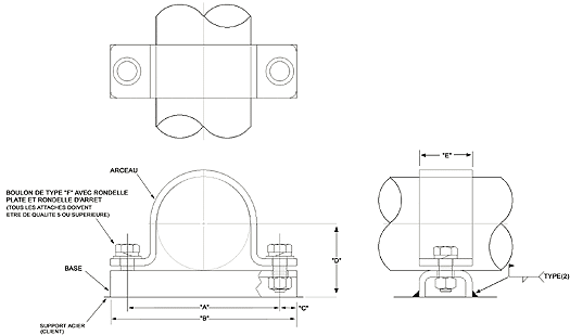 Tuf-Lok Pipe Clamp Model 699 Drawing