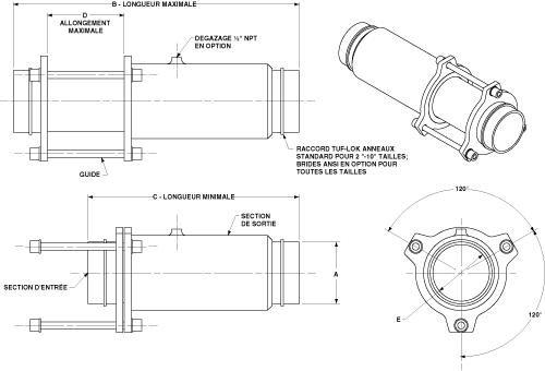 Tuf-Lok Pipe Clamp Model 699 Drawing